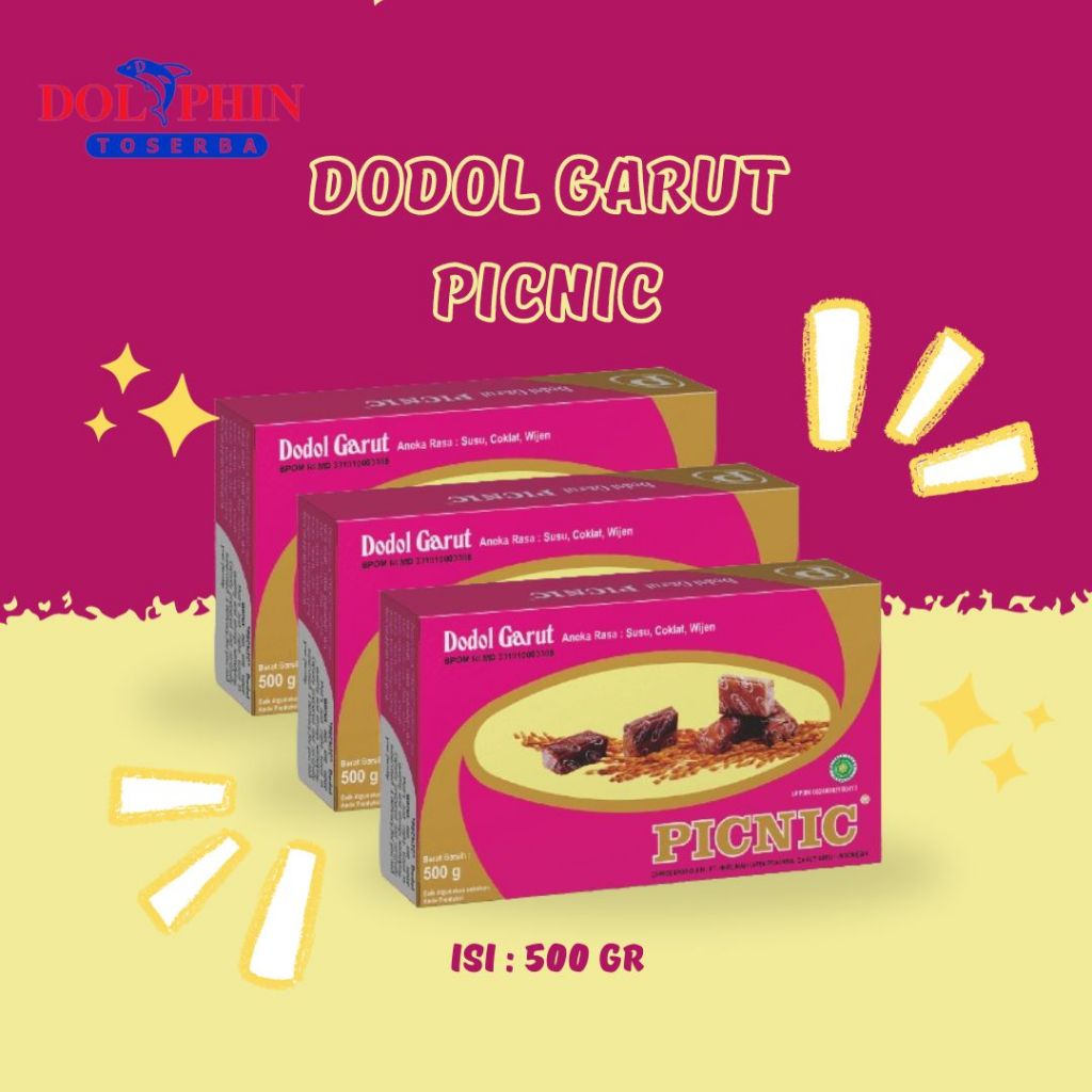 

1 BOX - DODOL GARUT PICNIC BERAT BERSIH 500g TERMURAH