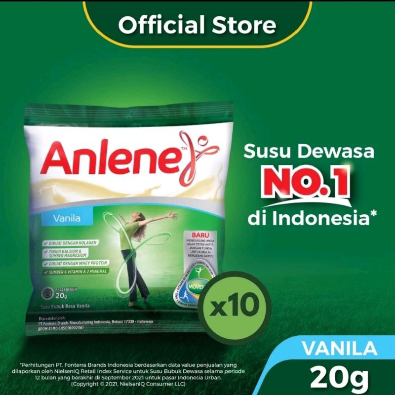 

ANLENE SACHET / RENCENG VANILLA COKLAT