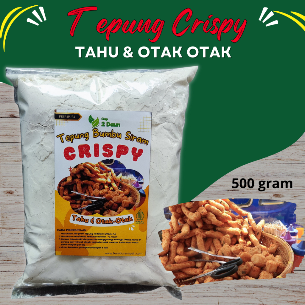 

Tepung Bumbu Crispy Tahu Dan Otak Otak 500 gram