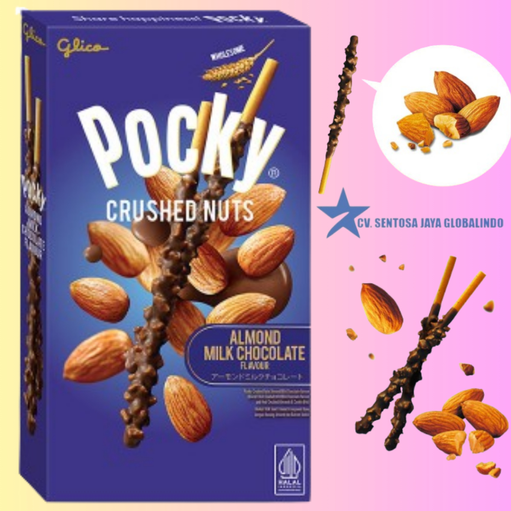 

Glico Pocky Crushed Nuts Almond Milk Chocolate 25gr