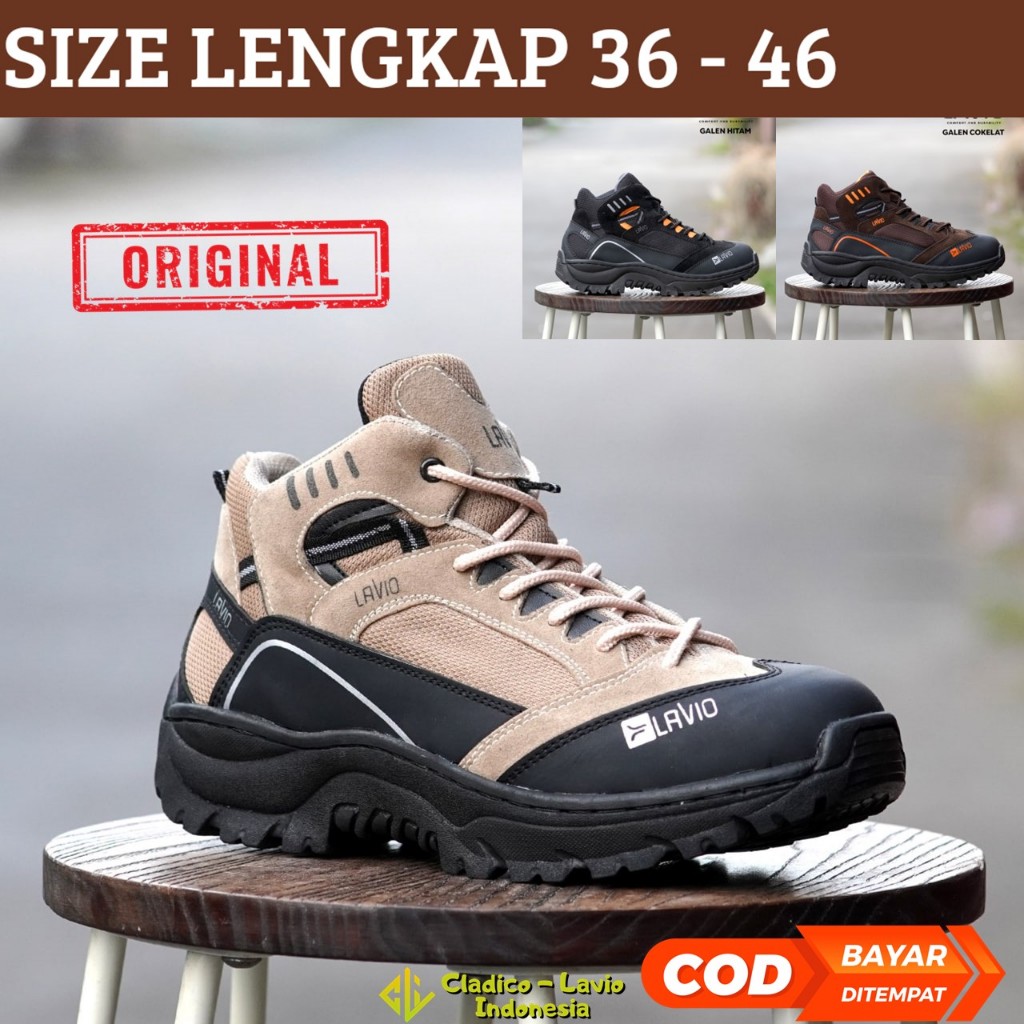 Sepatu Safety Pria Wanita Ukuran Kecil Jumbo Big Size 35-47 Lavio Galen Original Outdoor Proyek