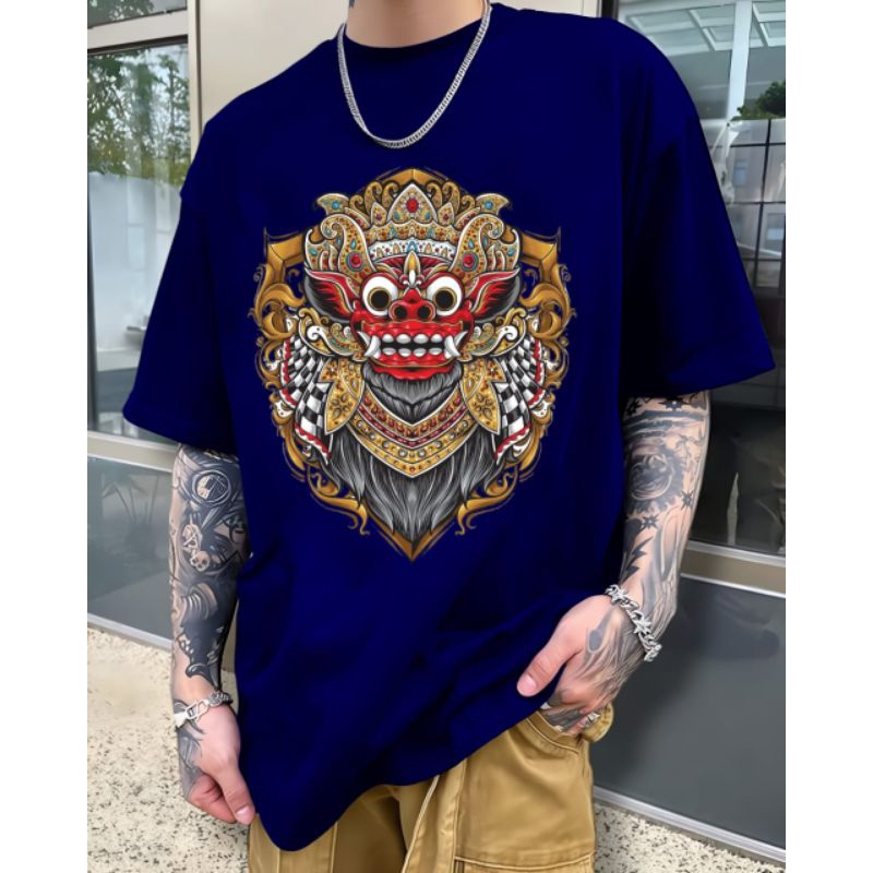 KAOS DISTRO KAOS ATASAN T-SHIRT COWOK MOTIF TOPENG REOG BARU KEREN UKURAN JUMBO LENGAN PENDEK SABLON