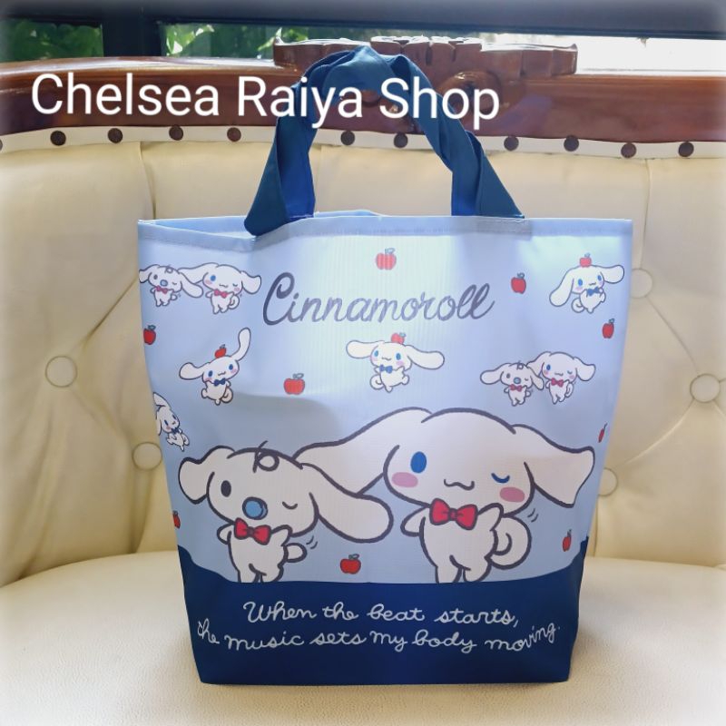 Tas Belanja Tenteng Sanrio Cinnamoroll Milk 11x24x29cm Cinamorol Cinamoroll Cinnamonroll Kawaii