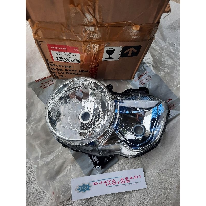 REFLEKTOR HEADLIGHT UNIT HEADLAMP LAMPU DEPAN TIGER CEANG PECE PACEK LAMPU DOBEL ORIGINAL AHM 33110-