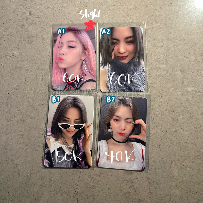 [CLEARANCE SALE/UNDERPRICE] ITZY Cheshire Checkmate Sneakers PC Photocard Album Standard POB Fansign