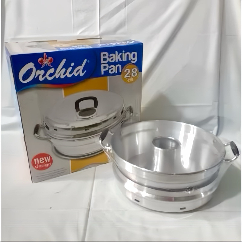 Orchid - Baking Pan 28 CM Orchid - Alat Pemanggang Bolu - Cetakan Kue Bolu