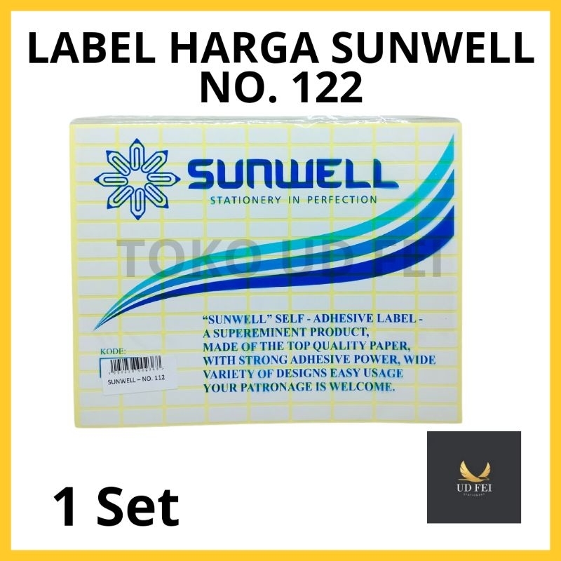 

(1 SET) Label harga Sunwell / Label Harga no. 122/ Label Harga no. 121 / label harga no. 113/ stiker label