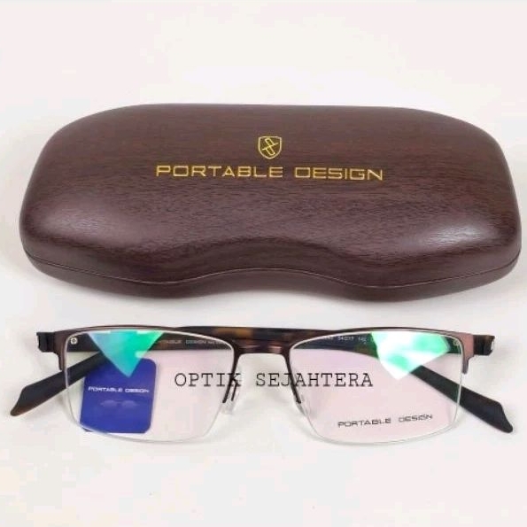 Kacamata Half Frame Pria Original Italy Portable Design