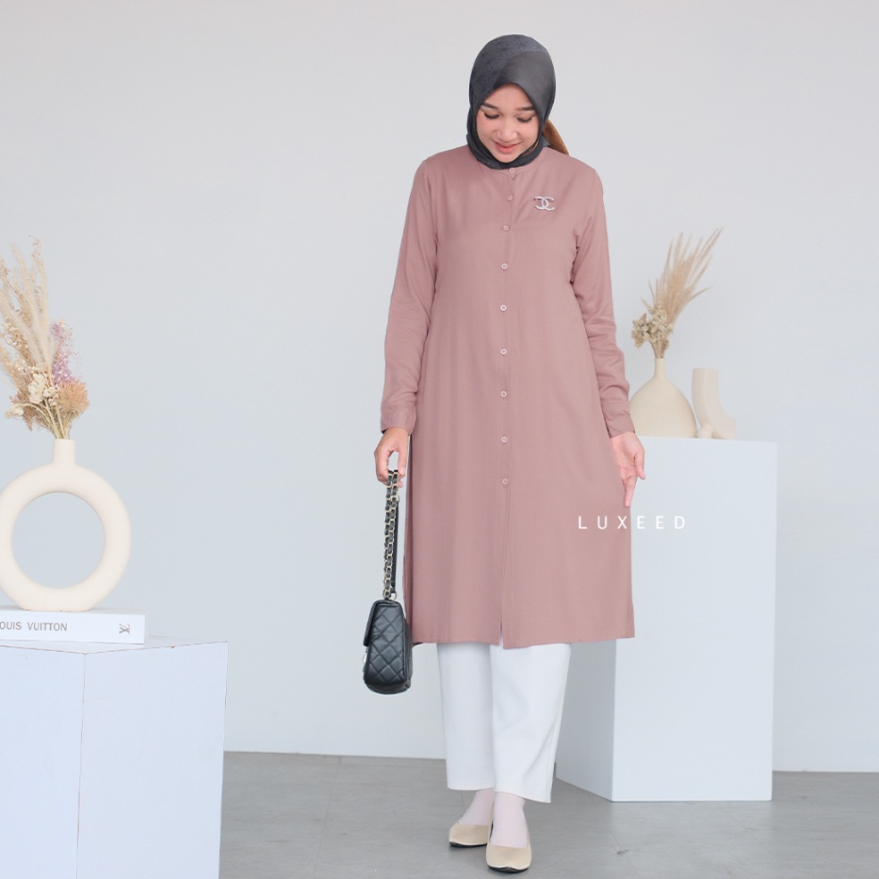 PROMO ALE Tunik Wanita Terbaru Tunik Polos Wanita Tunik Twill Rayon Tunik Harian Tunik Basic Tunik H