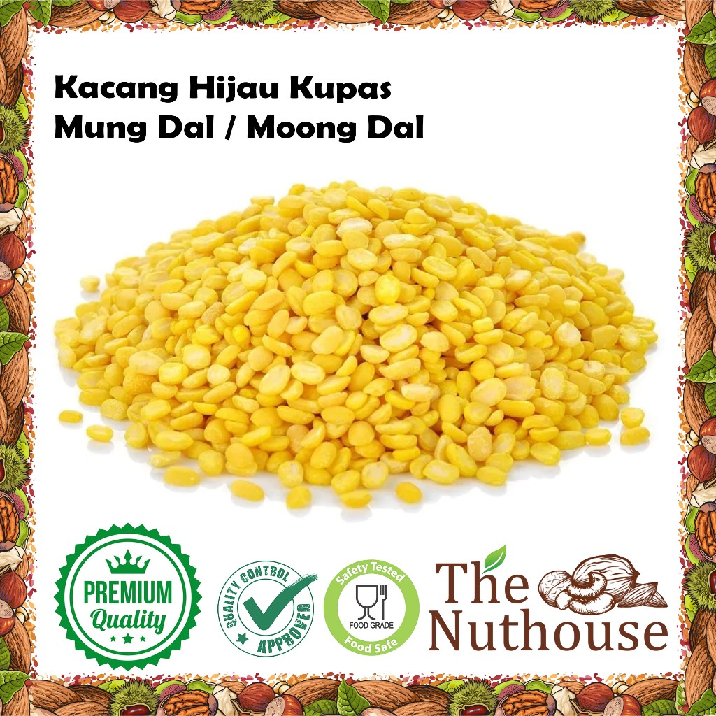 

500gr Kacang Hijau Ijo Kupas / Mung Dal / Moong Dal [Premium Quality]