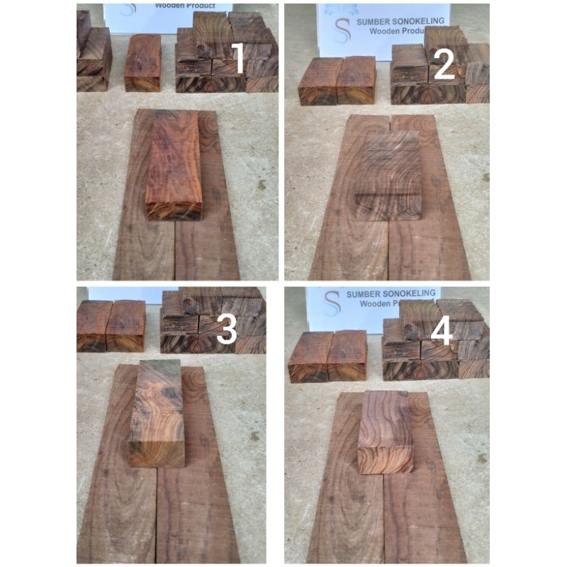 Kayu SONOKELING Bahan Sarung & Gagang