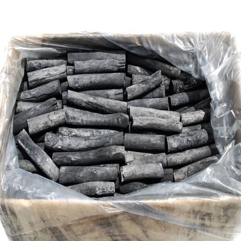 Arang Putih White Charcoal Kayu Keras Kalimantan Panjang 20cm