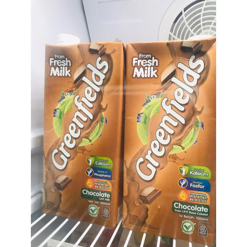 

greenfields susu UHT chocolate 1 liter