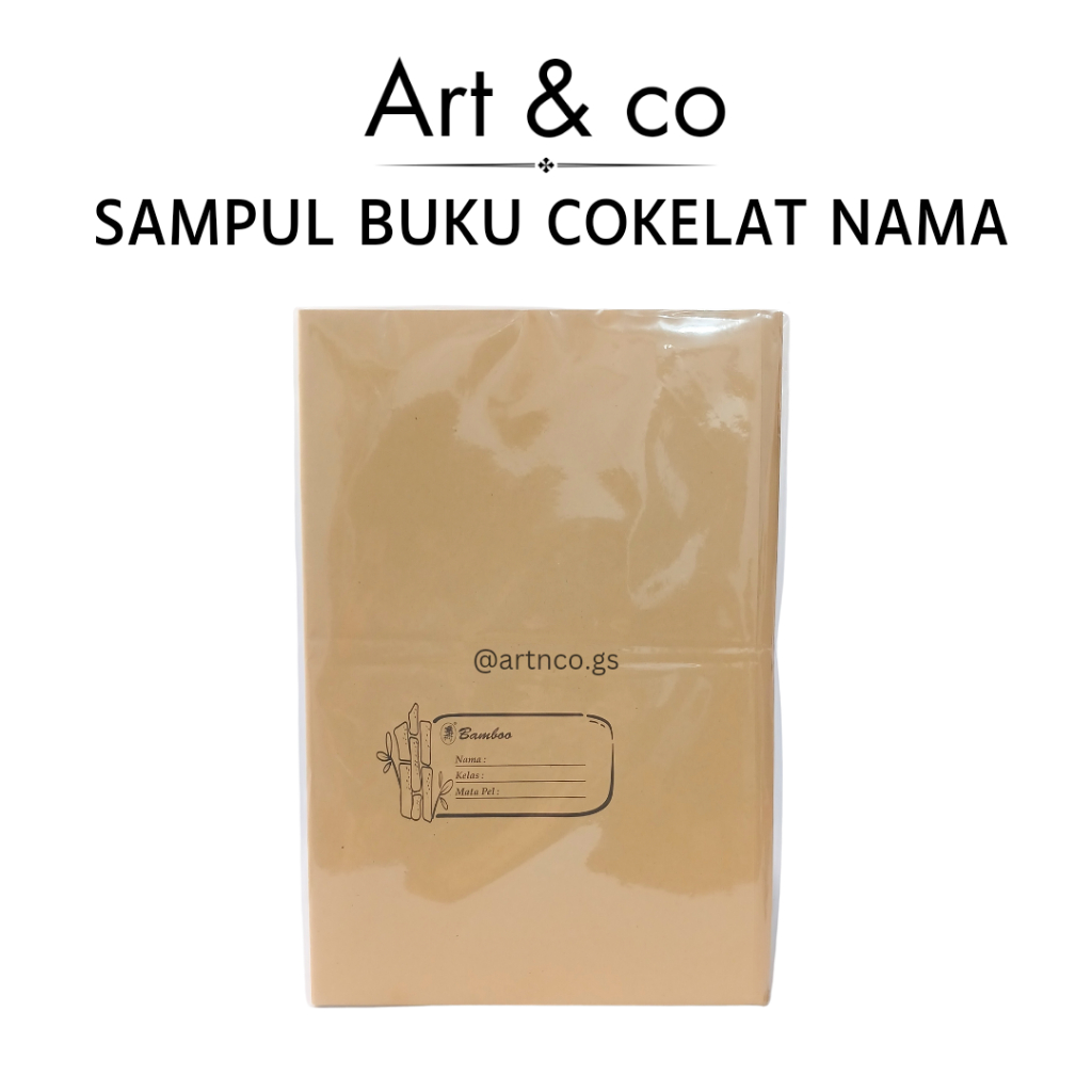 

Sampul Cokelat Buku Besar Boxy/Campus Polos dan Nama