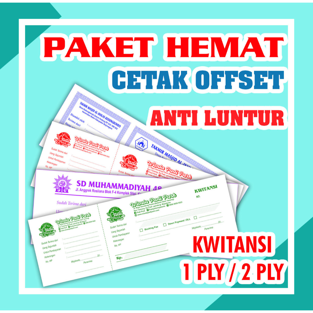 

CETAK KWITANSI PEMBAYARAN 1 PLY- 2 PLY