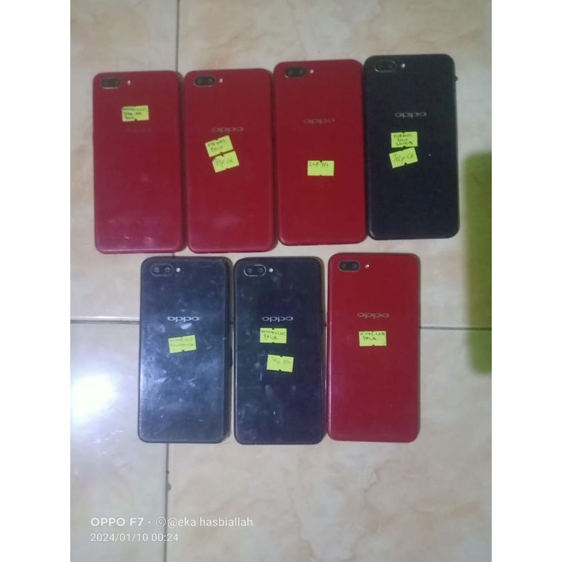 minusan LCD Oppo a3s, pola