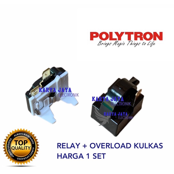 Ri Relay Overload Kulkas 1 Pintu Polytron  PTC Overload Kulkas polytron 1 pintu q Produk Premium Pro