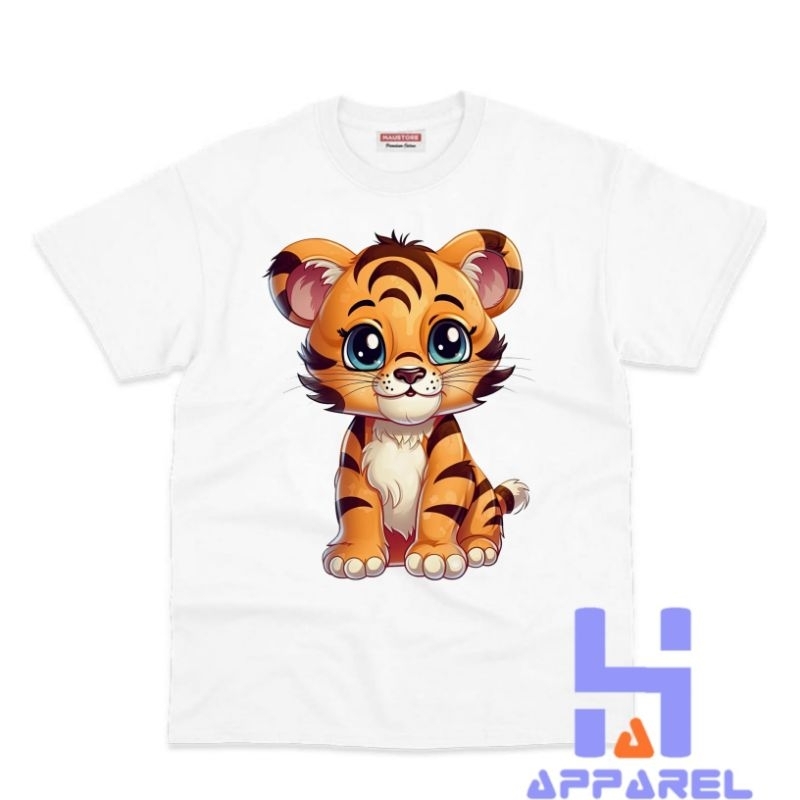 BAJU ANAK KAOS ANAK MOTIF HARIMAU