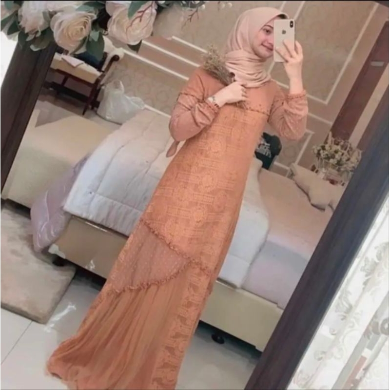 NARIMAN BRUKAT DRESS by KALEELA ID / Dress gamis NARIMAN BROCADE original by KALEELA  /  NARIMAN BRU