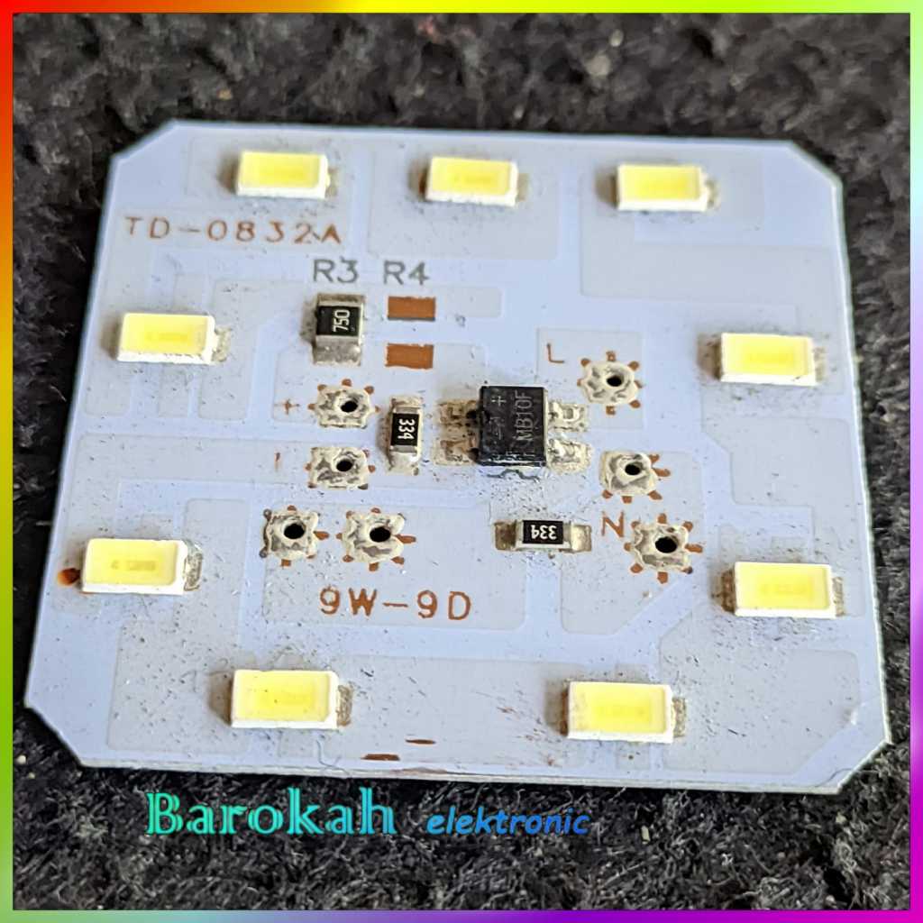 PCB LAMPU LED 9 Watt 220Vac