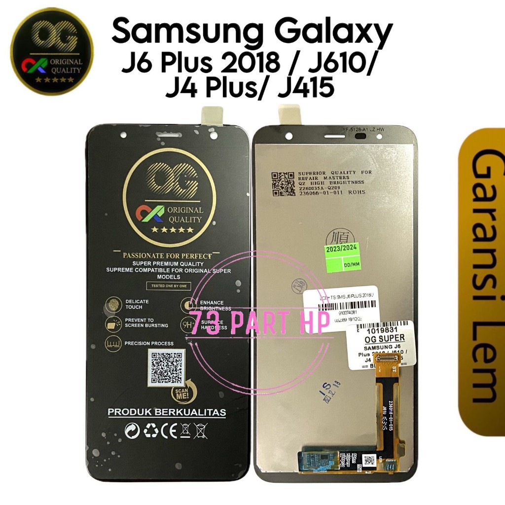 ORIGINAL SUPER OG - LCD Touchscreen Fullset Samsung Galaxy J4+ / J6+ / J415 / J610 / J4 Plus / J6 Pl