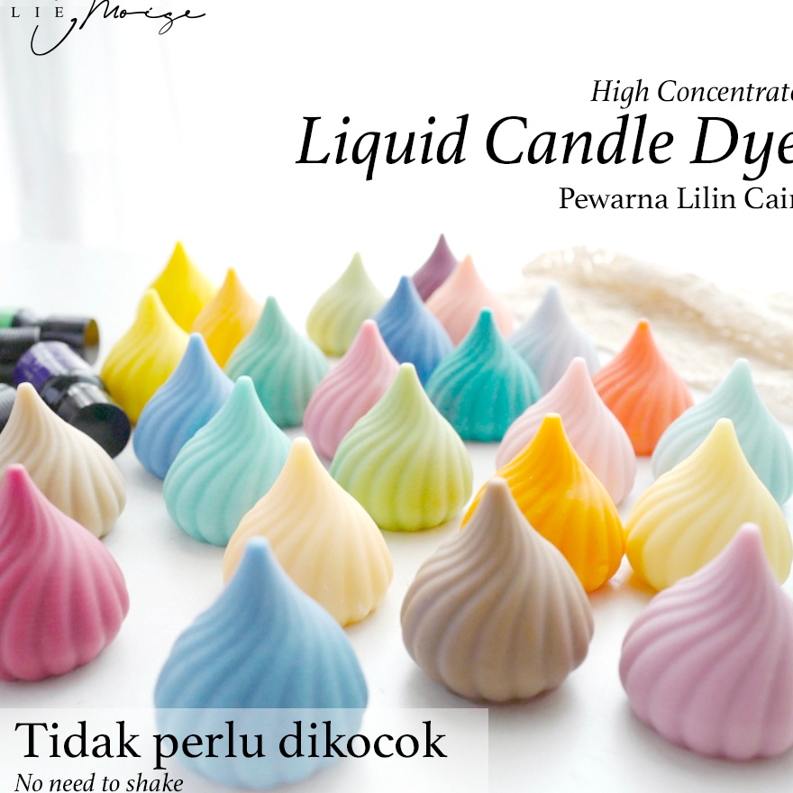 Stok terbaru Pewarna Lilin Cair Satuan  Liquid Candle Dye Oil Soluble Oil Base Aromaterapi  Pewarna 