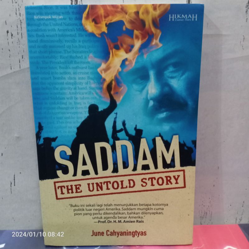 ORIGINAL ANTIK BUKU SADDAM HUSSEIN The Untold Story Karangan By June Cahyaningtyas BEST SELLER - BUK
