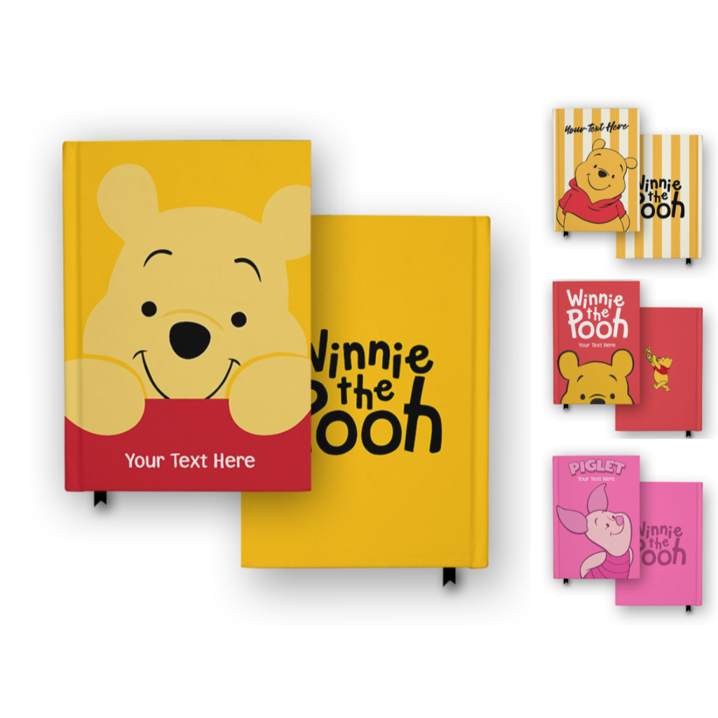 

Buku Catatan Jurnal Winnie The Pooh Bear Notebook Custom Agenda Diary Gift Burning Wasabi Hardcover