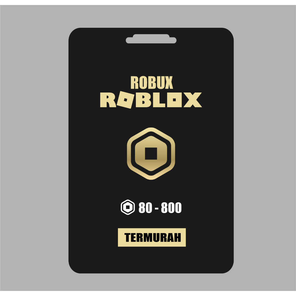 Perlengkapan Robuks Gift Card 80 400 800 robux roblox