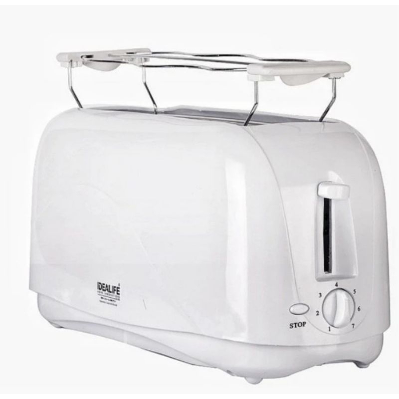 IDEALIFE Toaster IL-204S Pemanggang Roti 4 Slice Stainless Steel