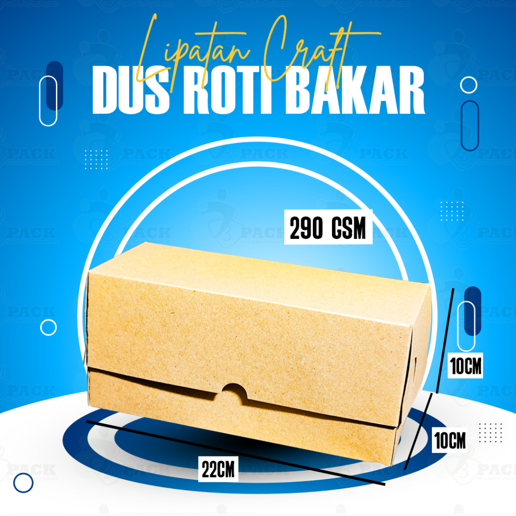 Dus roti bakar craft laminasi polos