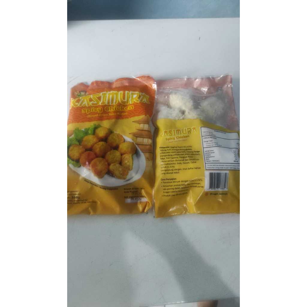 

spicy chiken kasimura naget ayam isi 10 pcs