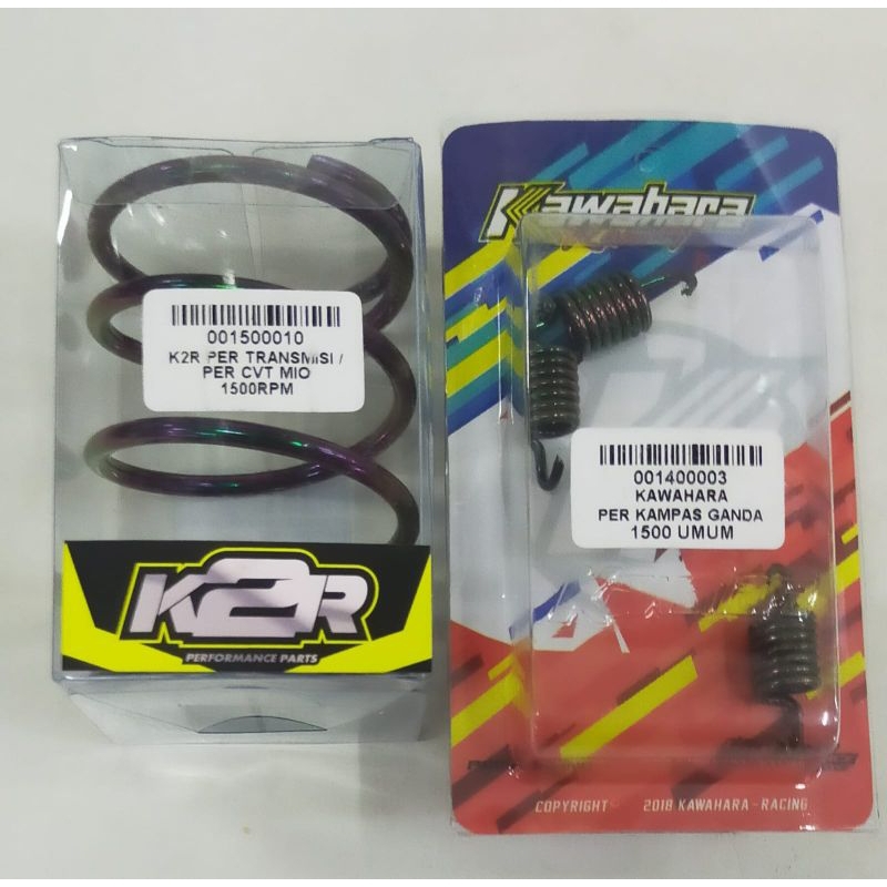PAKETAN PER CVT KAWAHARA MIO SMILE MIO SOUL MIO SPORTY  NOUVO + PER KAMPAS GANDA KAWAHARA 1500 RPM