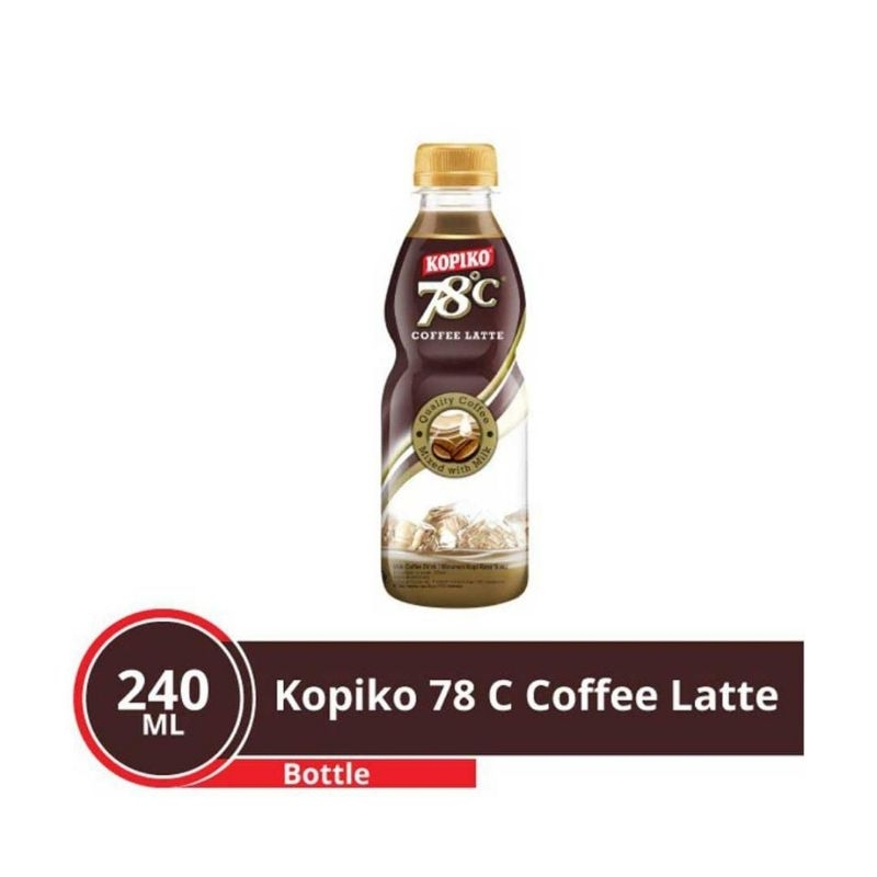 Kopiko 78 C Coffee Latte 240ml 1 Dus isi 12 Botol (240ml x 12 botol)