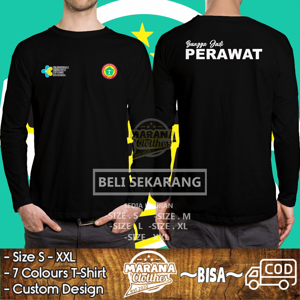 Kaos Bangga Jadi Perawat PPNI Lengan Panjang Baju Distro