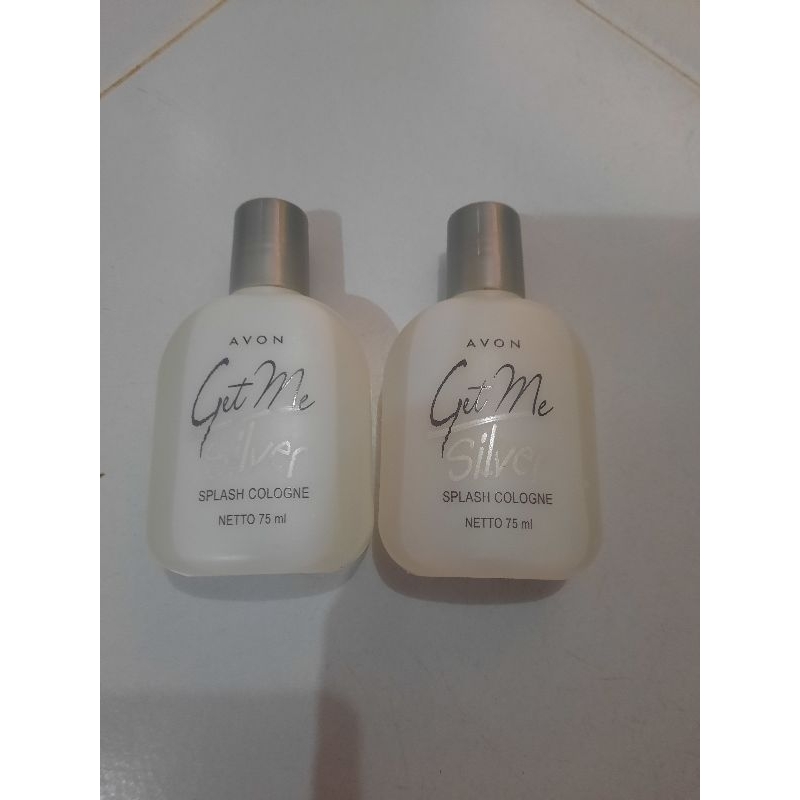 parfumed splash cologne get me silver 75 ml merk avon harga  batam.