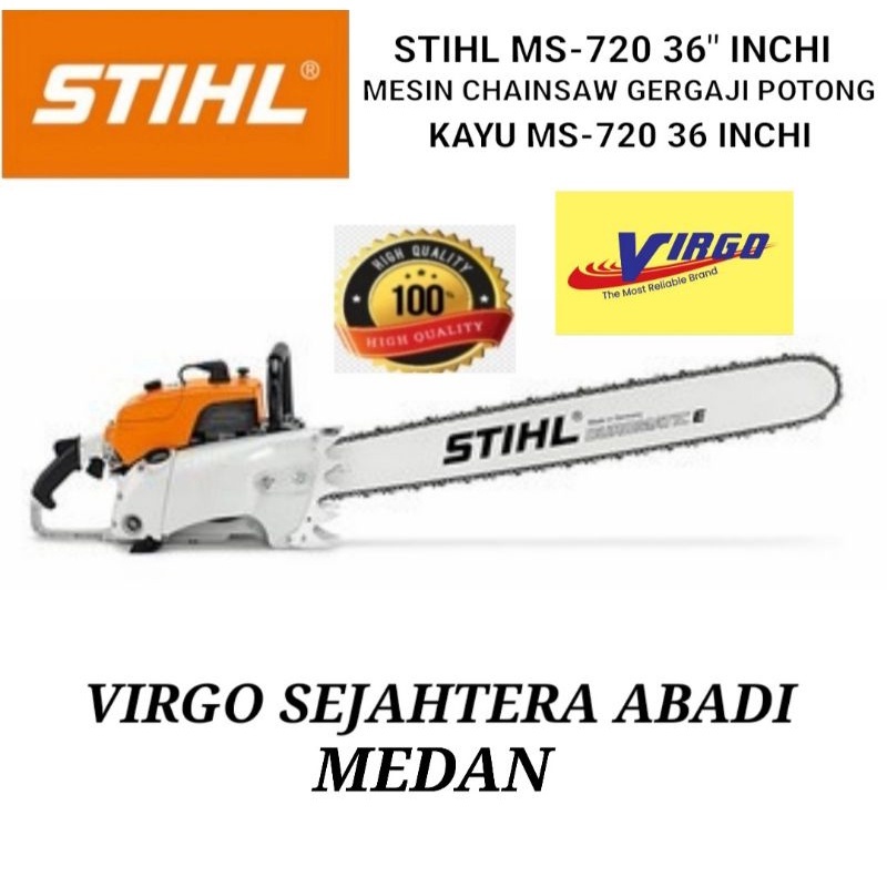 MS720 MESIN CHAINSAW CHAIN SAW GERGAJI POTONG KAYU 36" STIHL MS 720