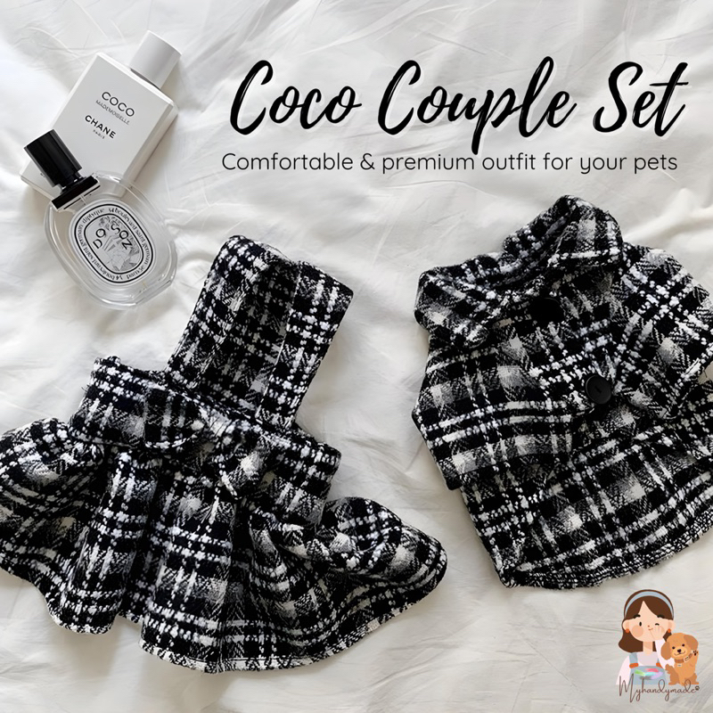 (READY STOCK) COCO COUPLE SET - Baju anjing Baju anjing baju kucing baju anabul outfit style korea b
