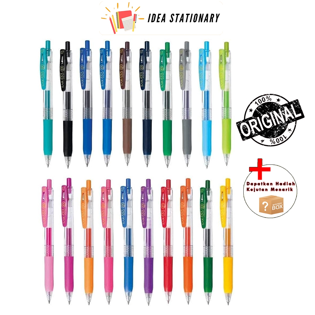 

Bolpoint Ballpen Pulpen Pen Sarasa Clip Zebra 0,7 mm Hitam / Warna