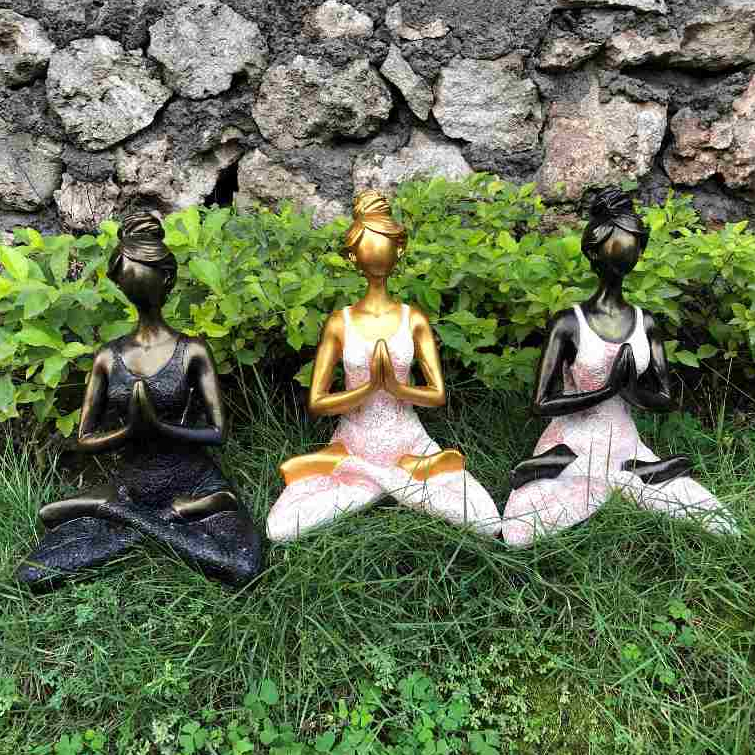 Patung Yoga Meditasi / Yoga Lady Meditation / Meditasi / patung meditasi