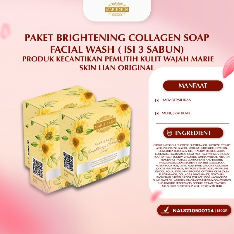 MARIE SKIN LIAN - Facial Wash ( Sabun Wajah)