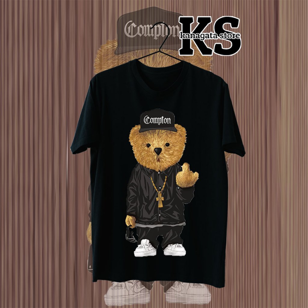 KANAGATA BAJU KAOS DISTRO PREMIUM BEAR OVERSIZE T-SHIRT UNISEX BEAR COLLECTION
