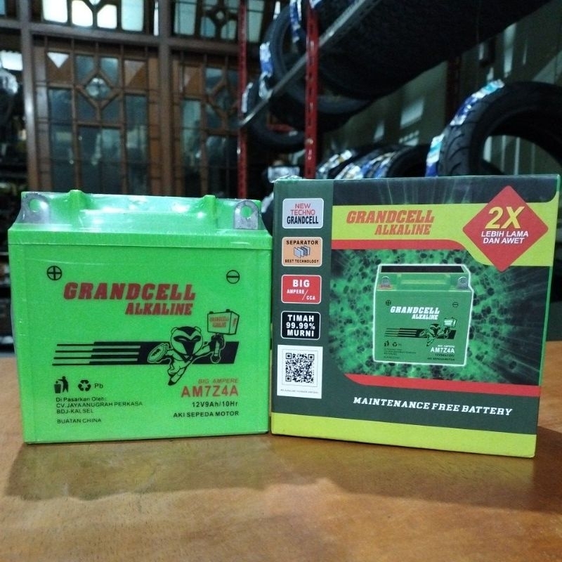 AKI ALKALINE THUNDER, BAJAJ PULSAR ALKALINE AM7Z4A MF KERING 9 AMPERE