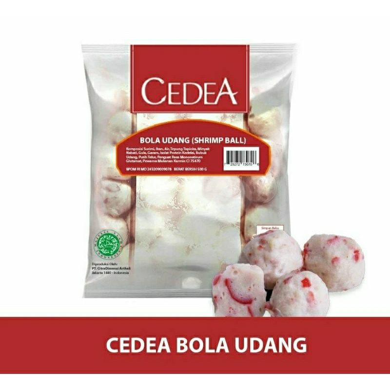 

cedea shrimp ball/baso udang 500 gr