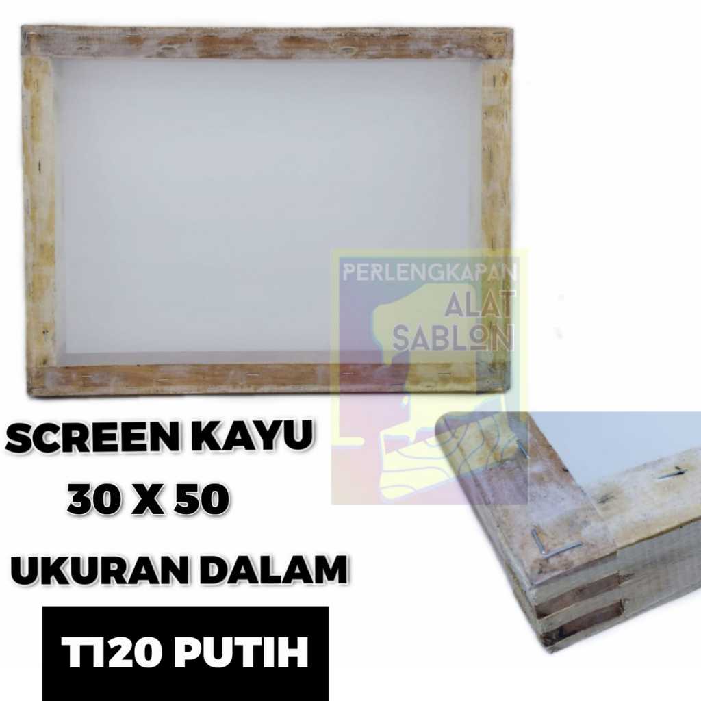 

SCREEN KAYU SABLON UD 30X50 T120 PUTIH