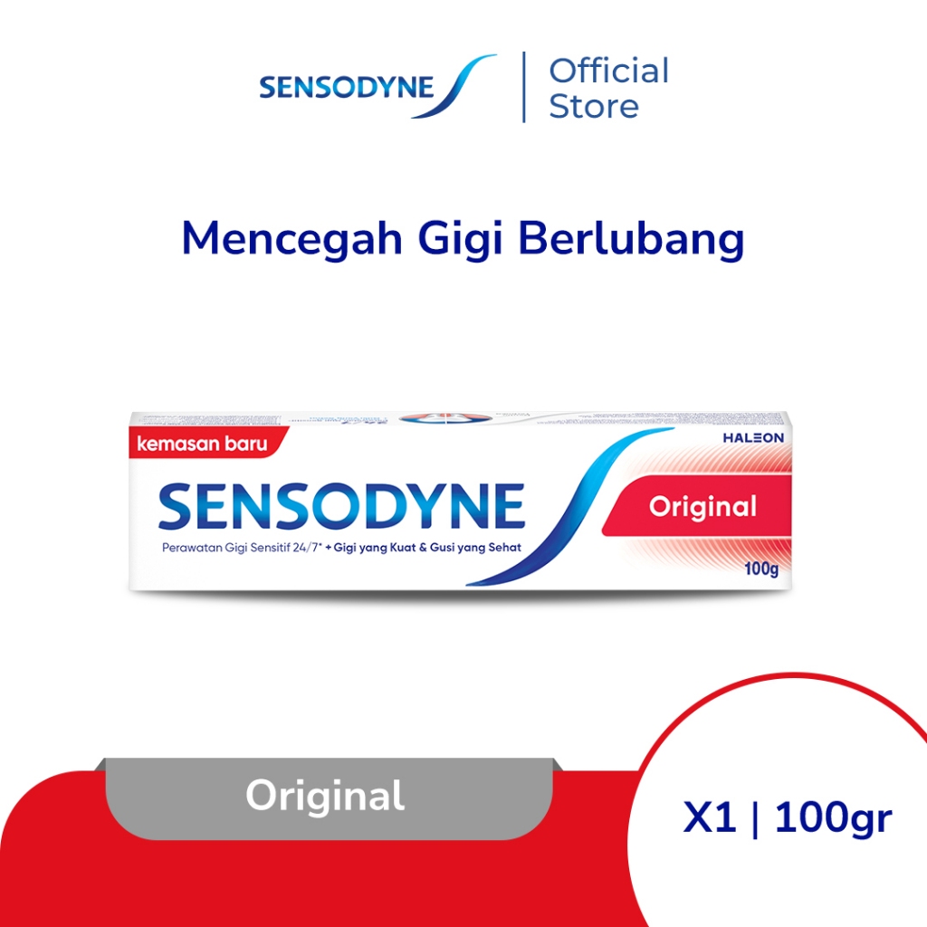 Sensodyne Toothpaste Pasta Gigi Sensitif Original Redakan Ngilu 100gr