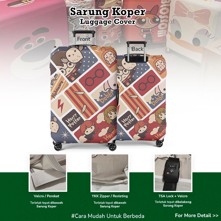 Sarung Koper Harry Potter, Ron Weasley, Hermione Granger, Hedwig 02
