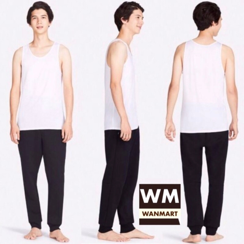 UNIQLO Men AIRism Anti Odor Mesh Kaos Dalam Tank Top Pria