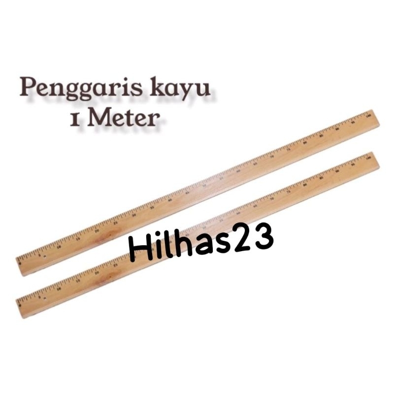 

Penggaris Kayu 1meter/Garisan Kayu/Penggaris Papan Tulis