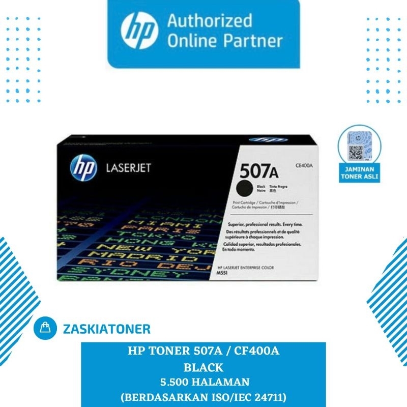 Toner hp laserjet 507A CF400A black